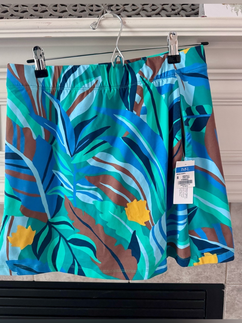 J.Mclaughlin NWT Briana Skort Women Jungle Jewel Green Sm UPF 50+ Athleisure - Picture 2 of 10